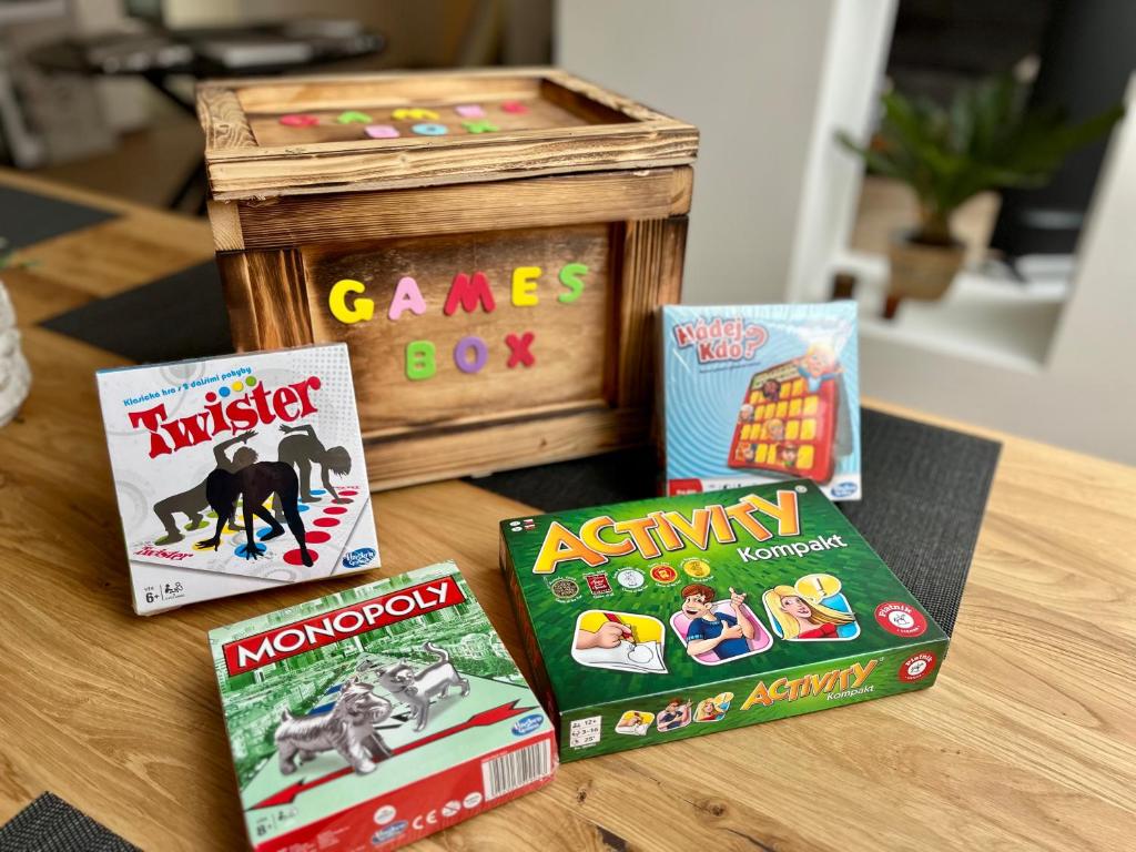 Games box – společenské hry pro hosty